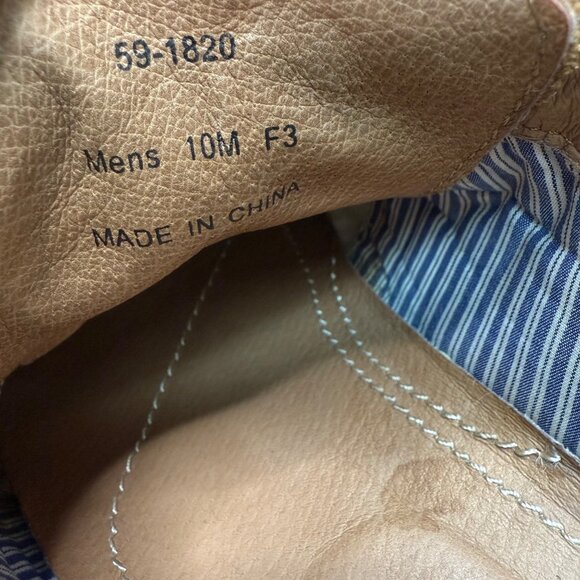 Johnston & Murphy Mens Tan Leather Wingtip Oxfords Size 10M - Picture 4 of 9